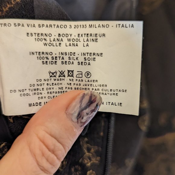 Lana Wool a-line skirt from Etro Milano - Picture 4 of 7